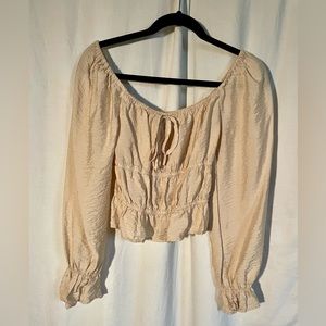 Blush Pink Satin Blouse S